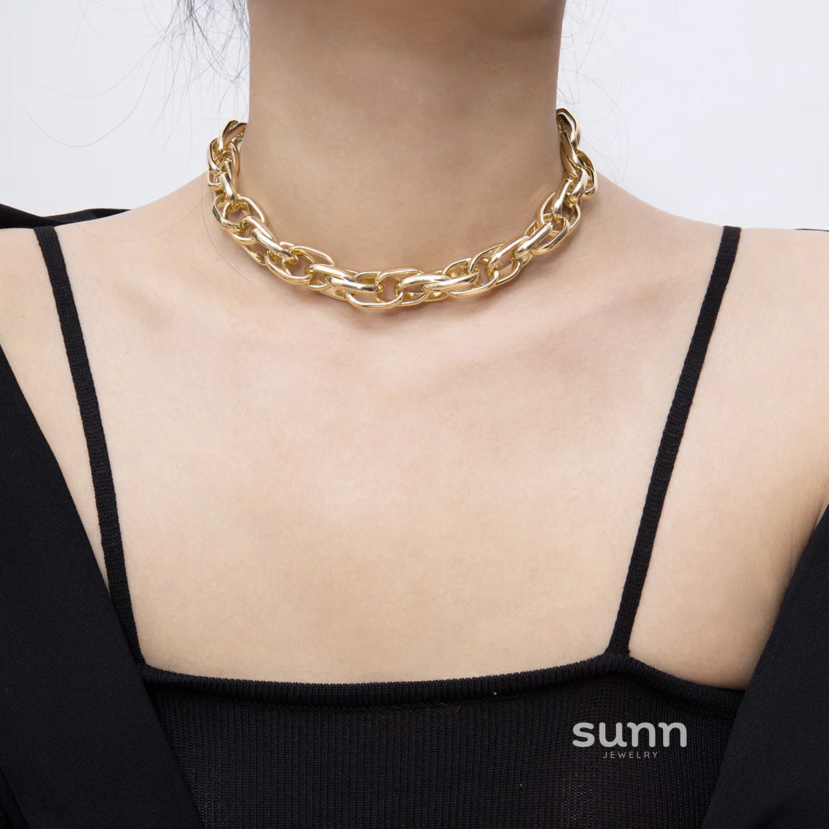 Hensley Chunky Twisted Chain Necklace