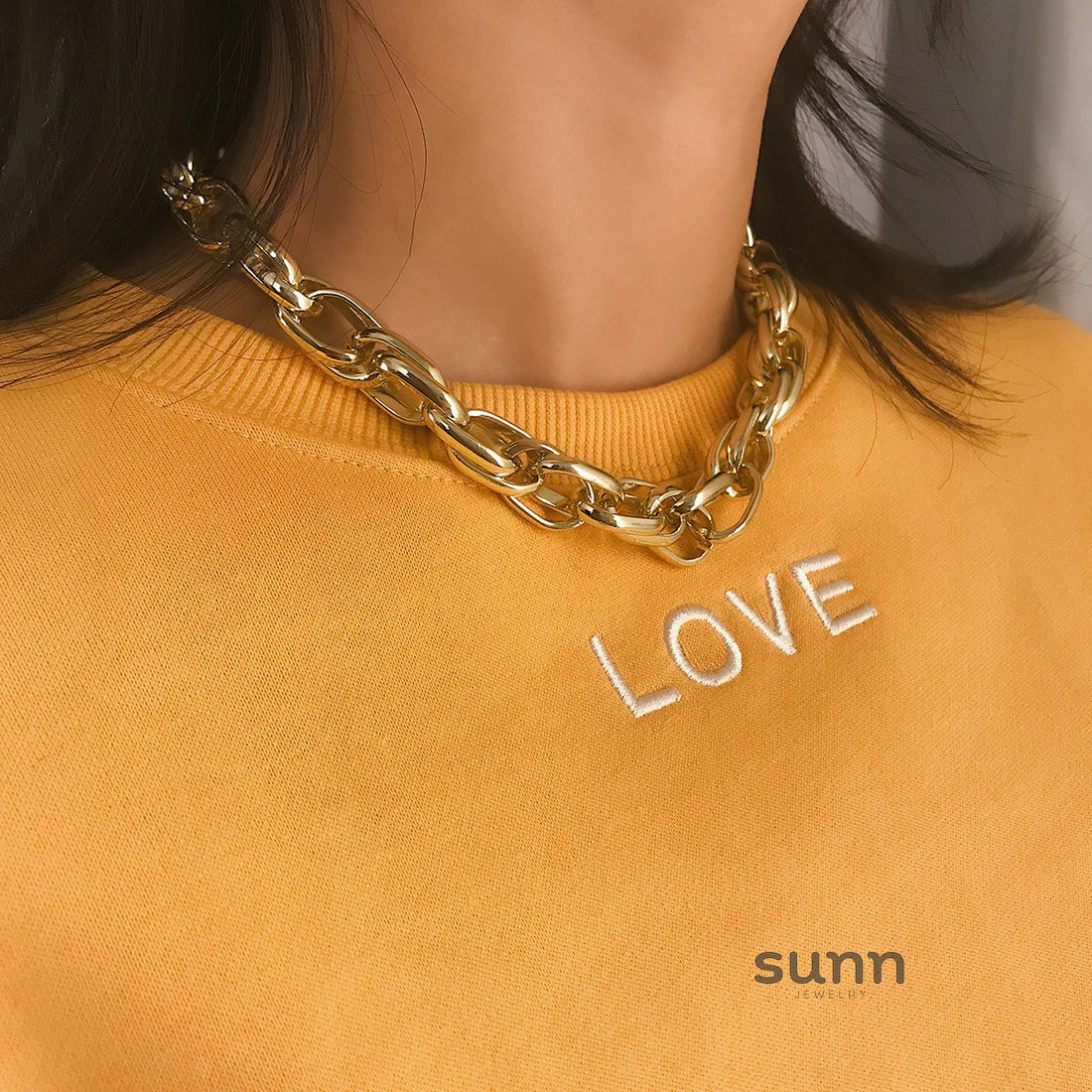 Hensley Chunky Twisted Chain Necklace