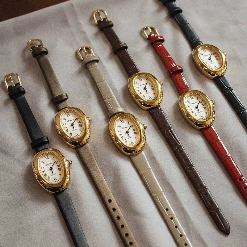 Hinda Vintage Oval Watch [KEXUGDXC]