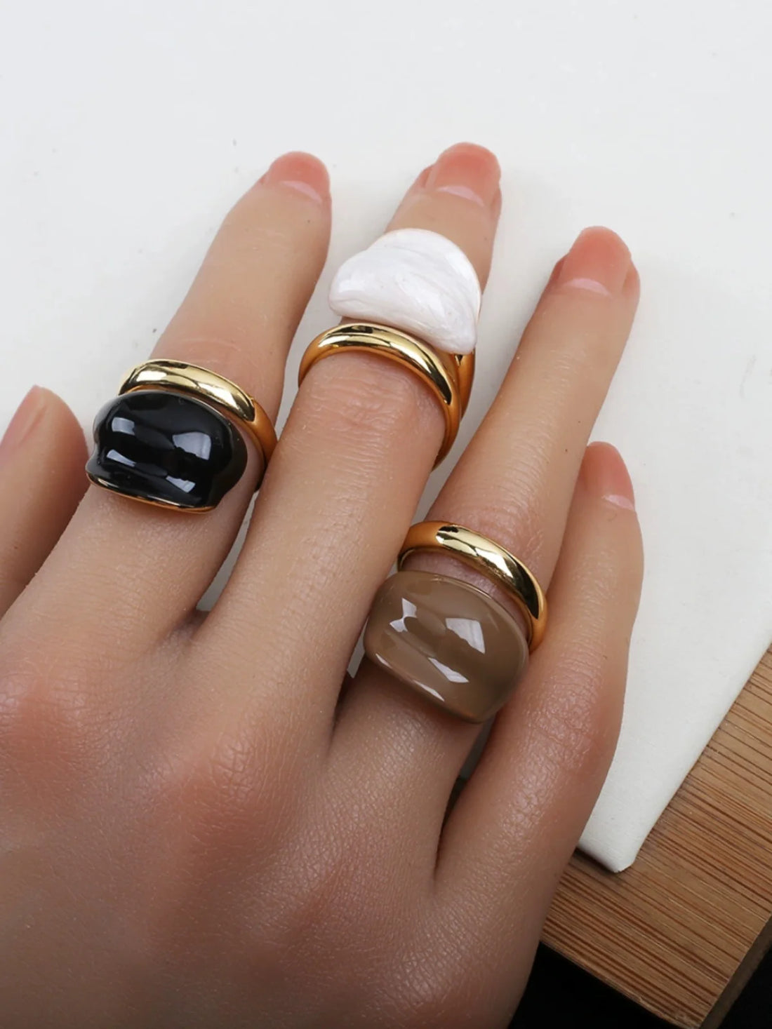 Holley Retro Color-Block Ring