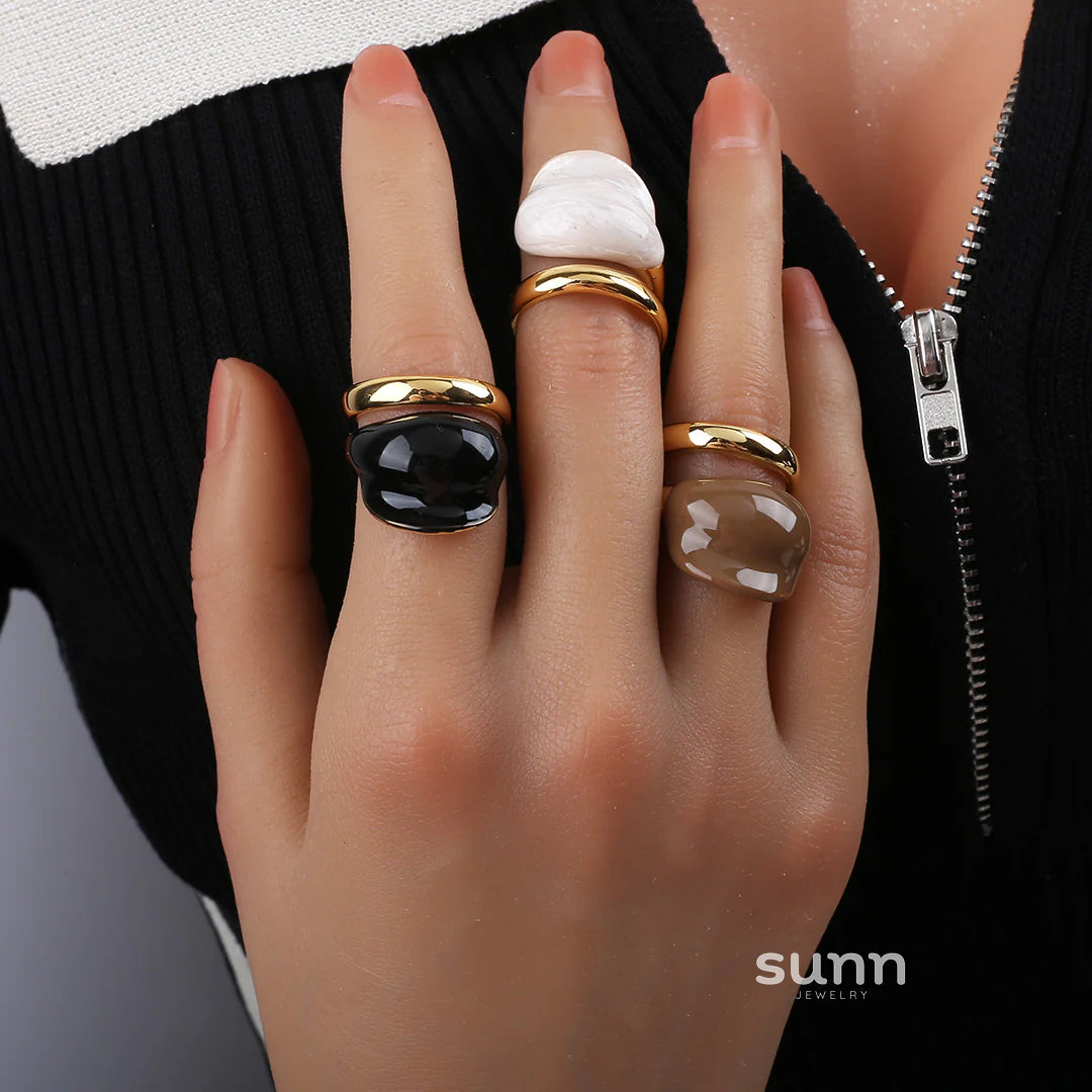 Holley Retro Color-Block Ring