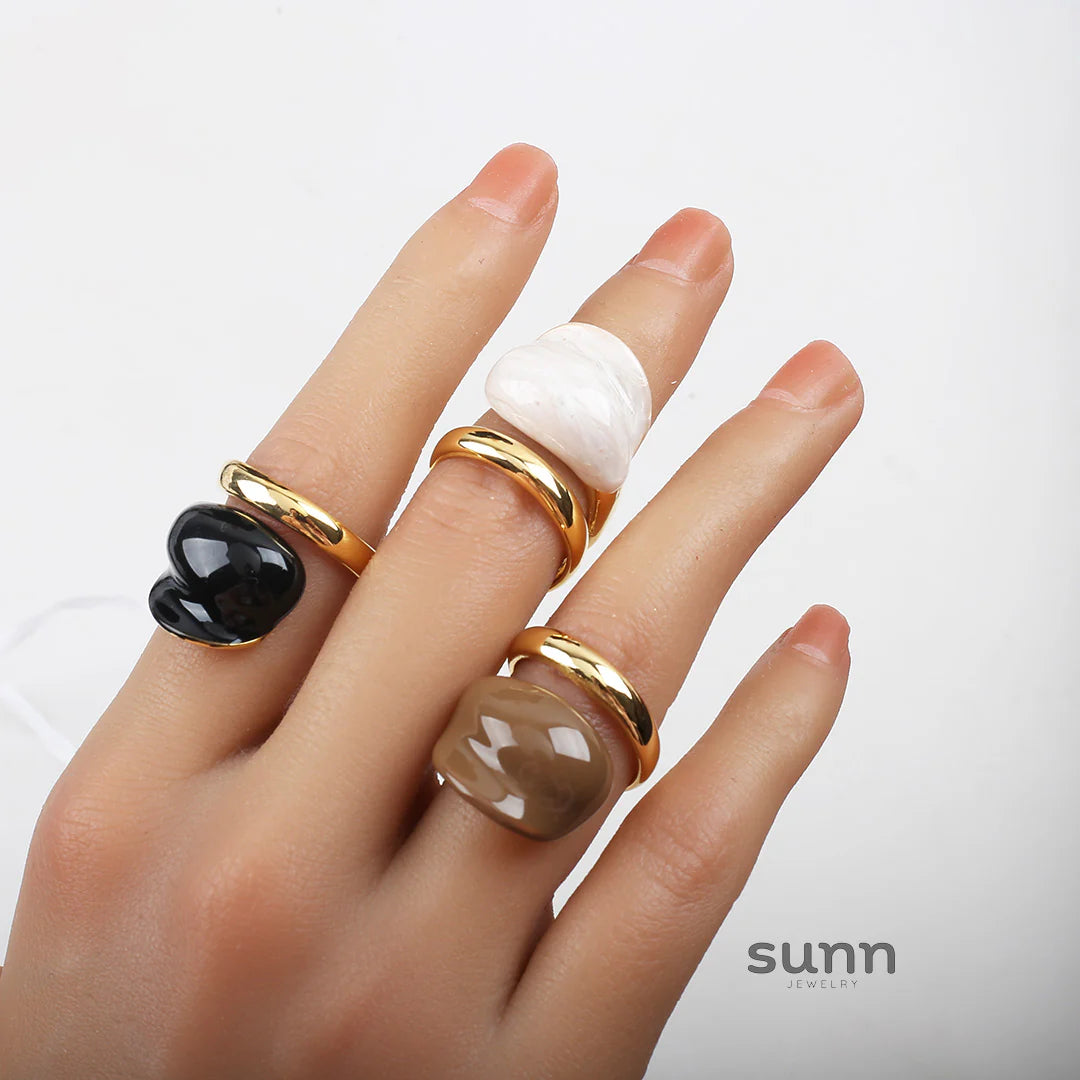 Holley Retro Color-Block Ring