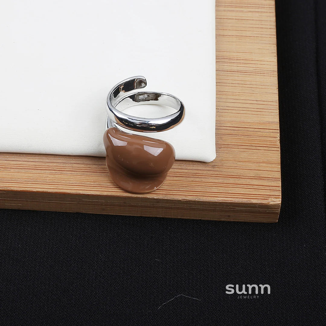 Holley Retro Color-Block Ring