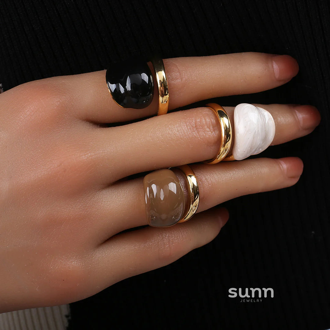 Holley Retro Color-Block Ring