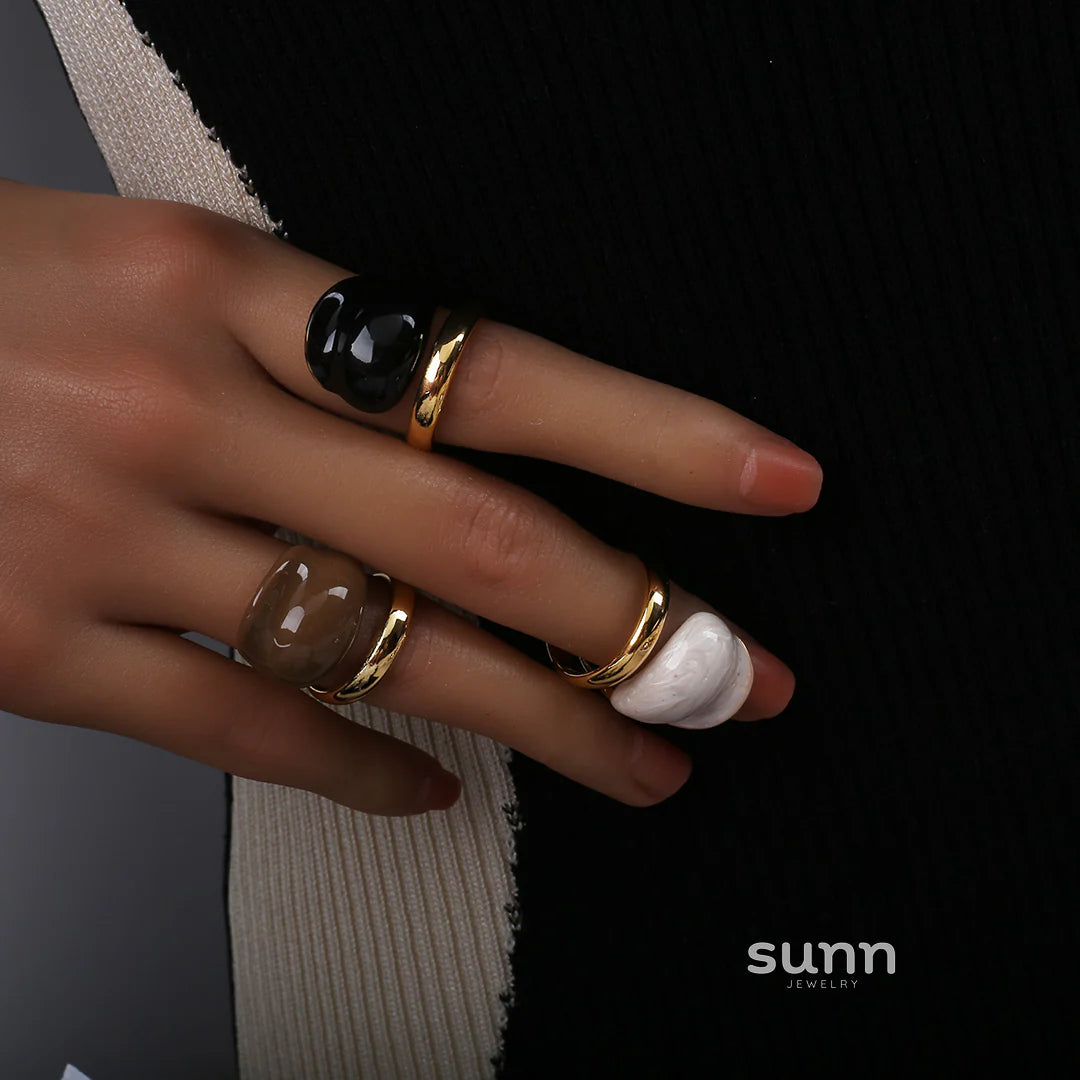 Holley Retro Color-Block Ring