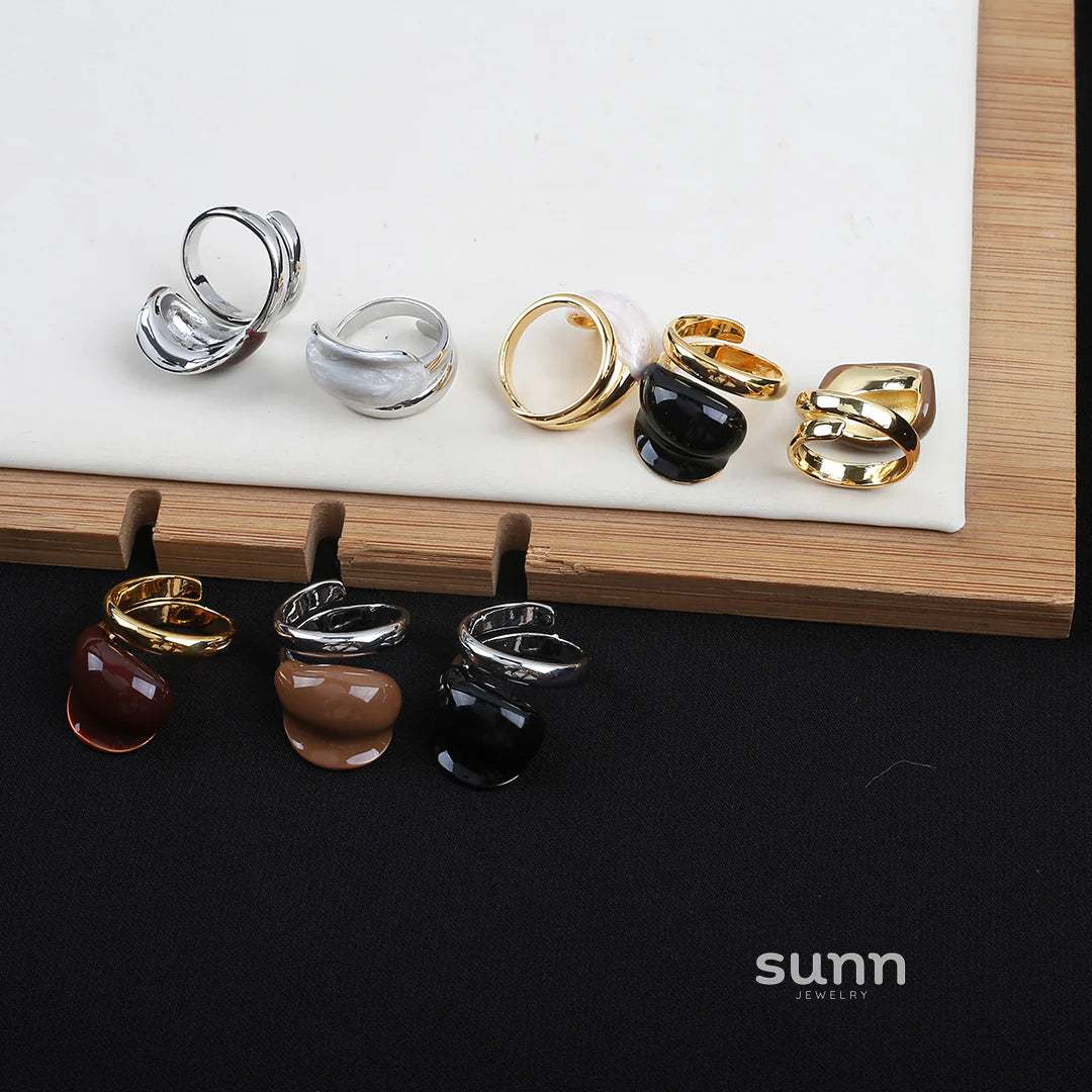 Holley Retro Color-Block Ring