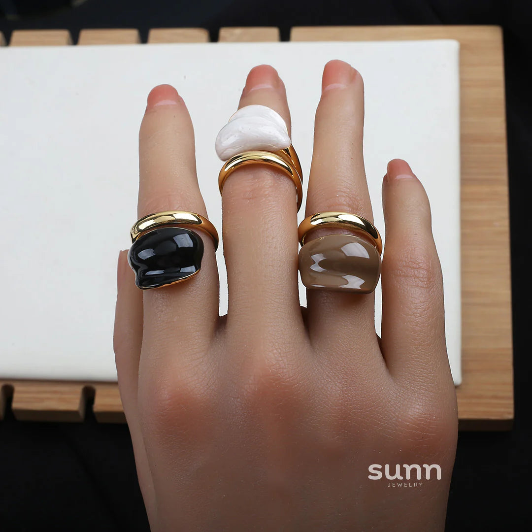Holley Retro Color-Block Ring