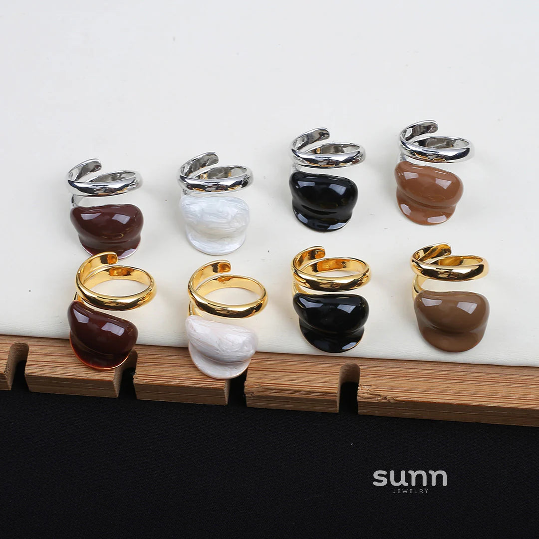 Holley Retro Color-Block Ring