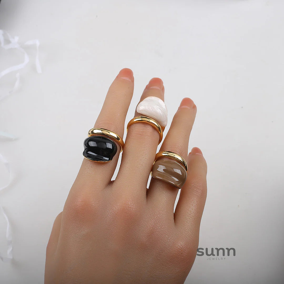 Holley Retro Color-Block Ring
