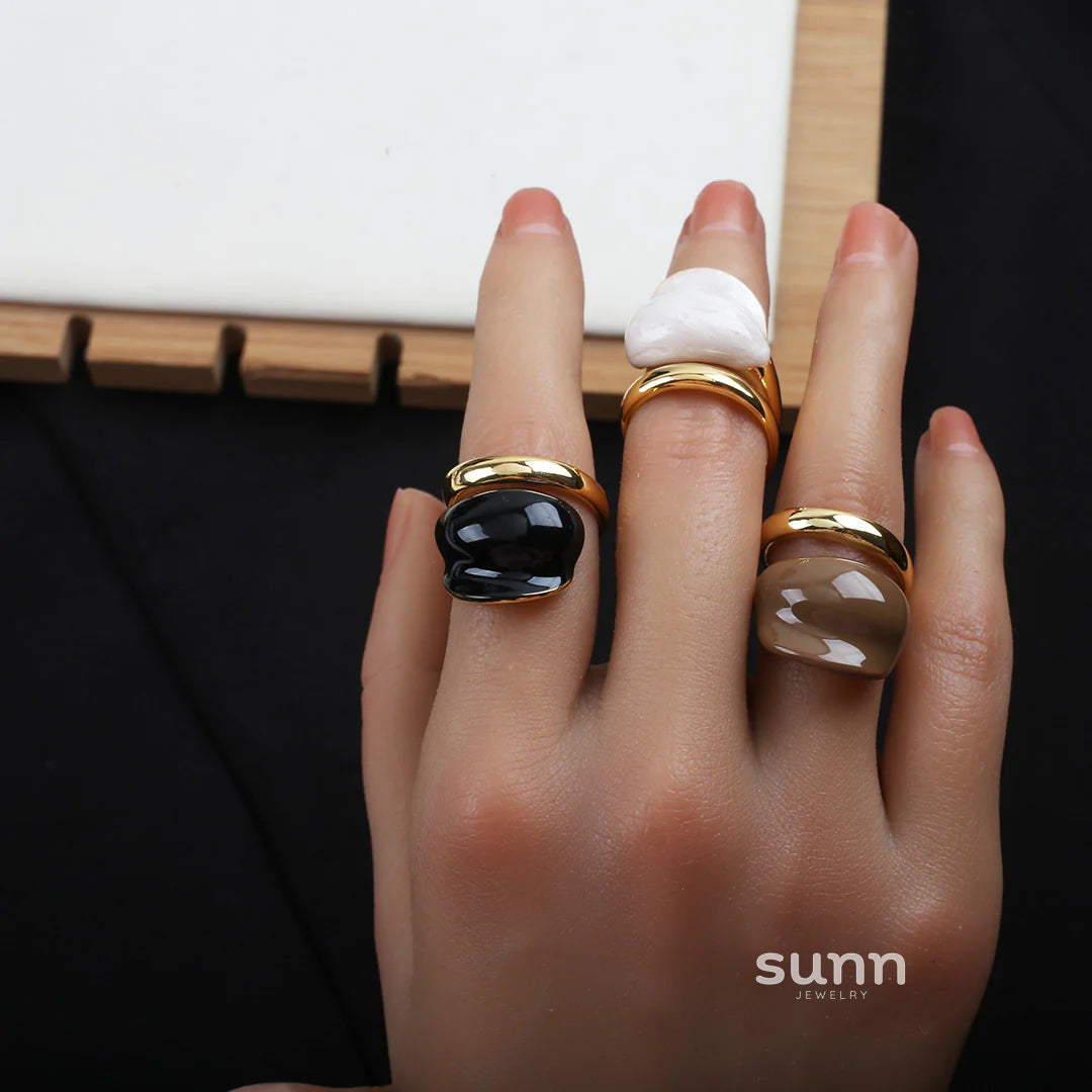 Holley Retro Color-Block Ring