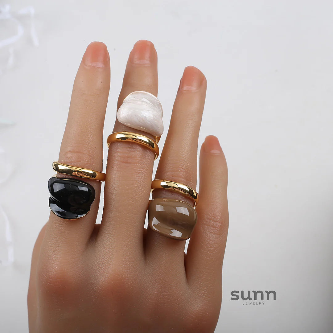 Holley Retro Color-Block Ring