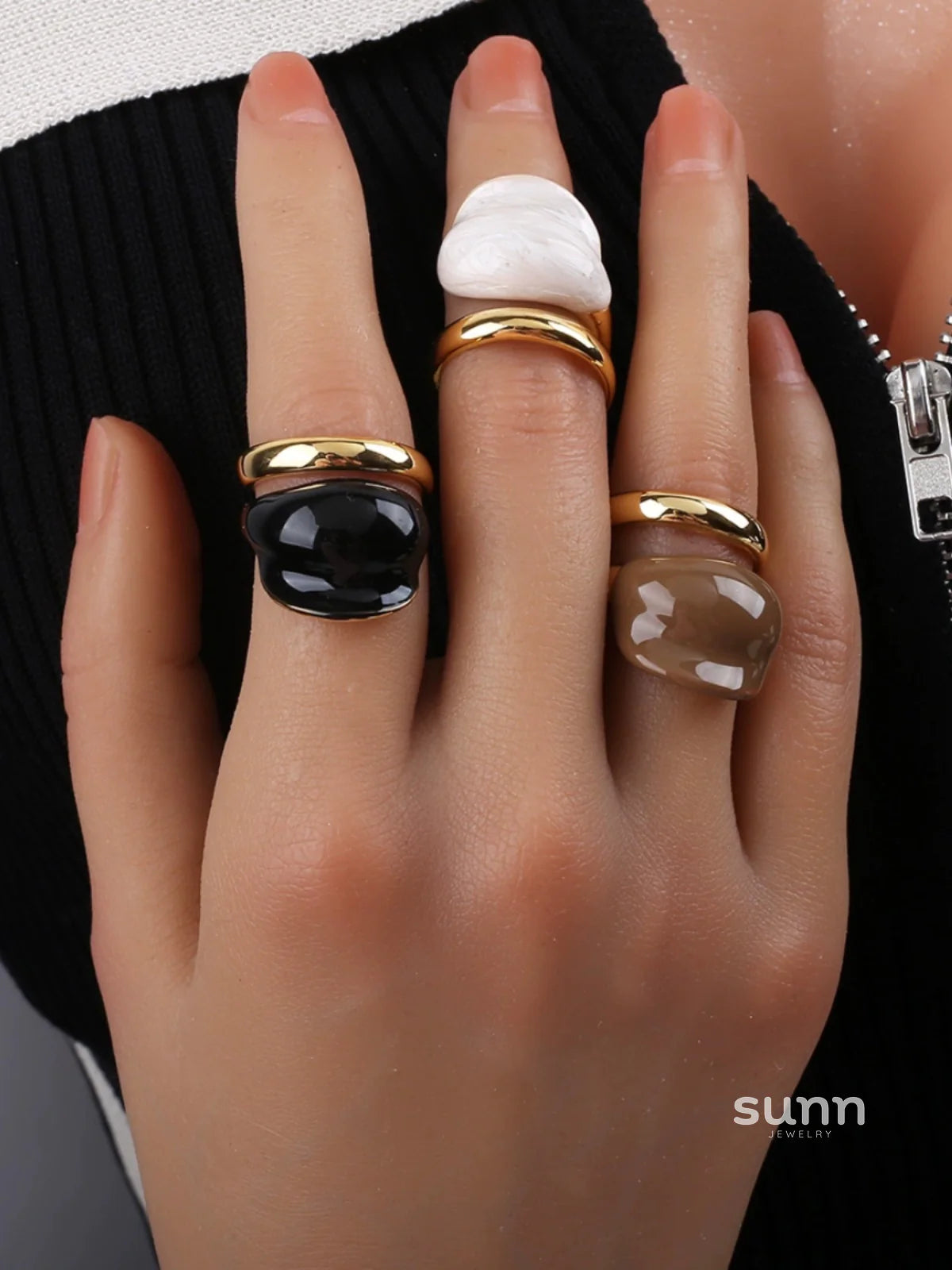 Holley Retro Color-Block Ring