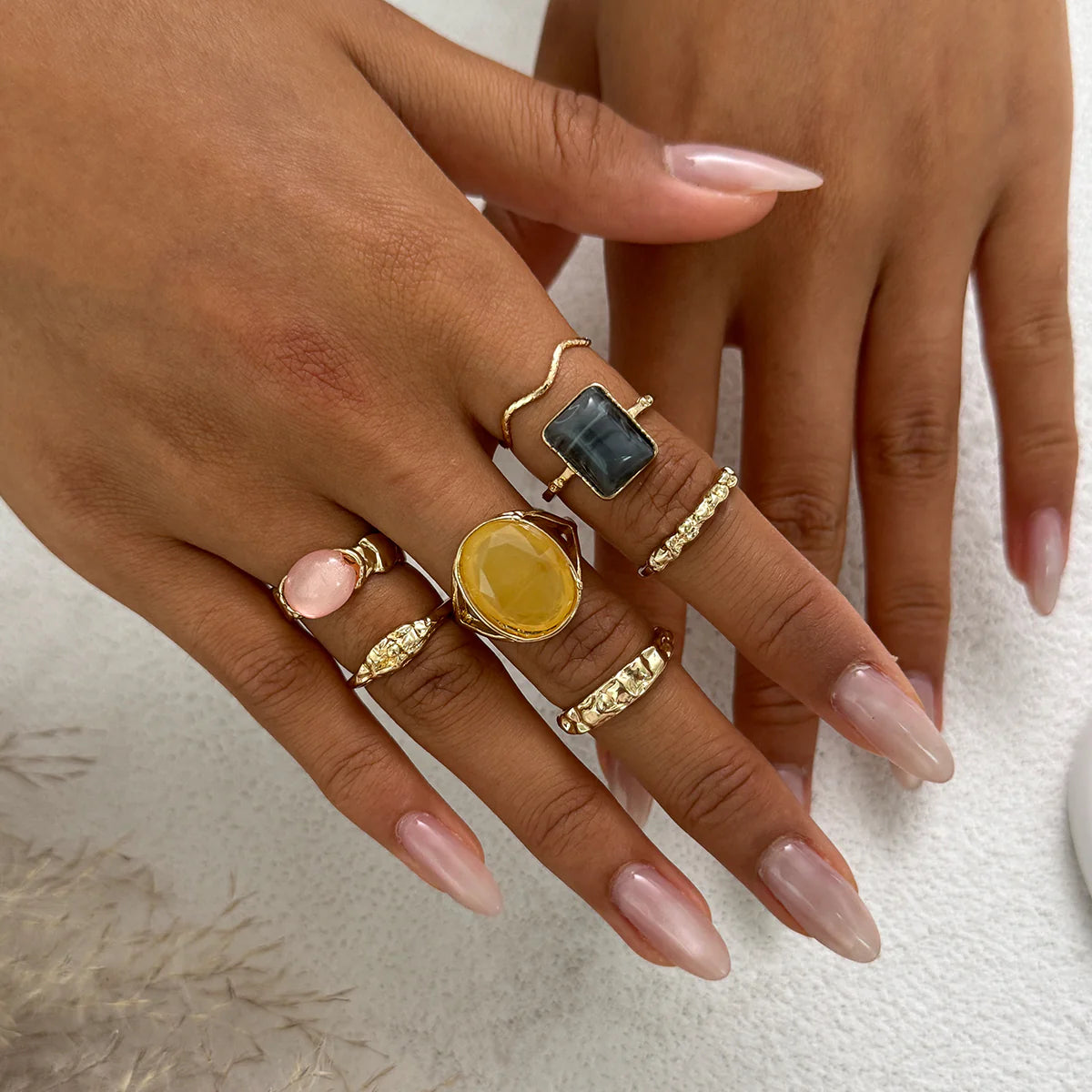 Holley Stacking Gemstone Ring Set