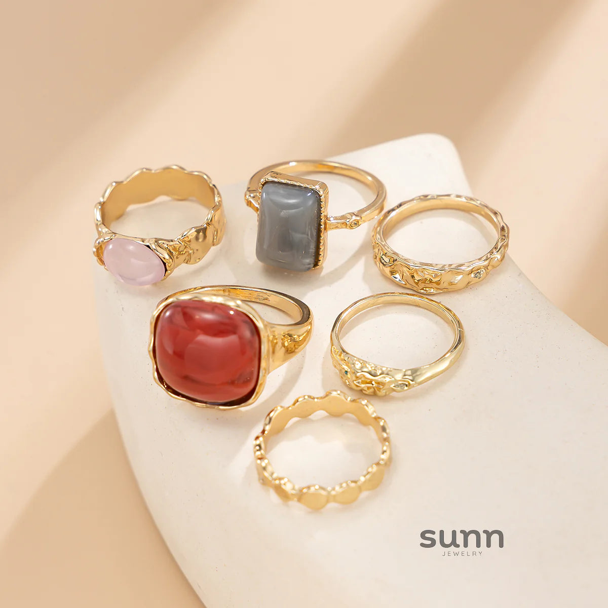 Holley Stacking Gemstone Ring Set