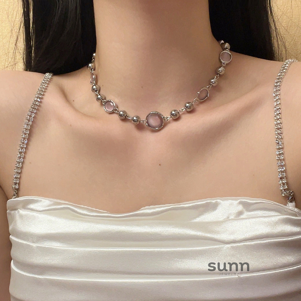 Holly Cat's Eye Choker [98X19MI2]