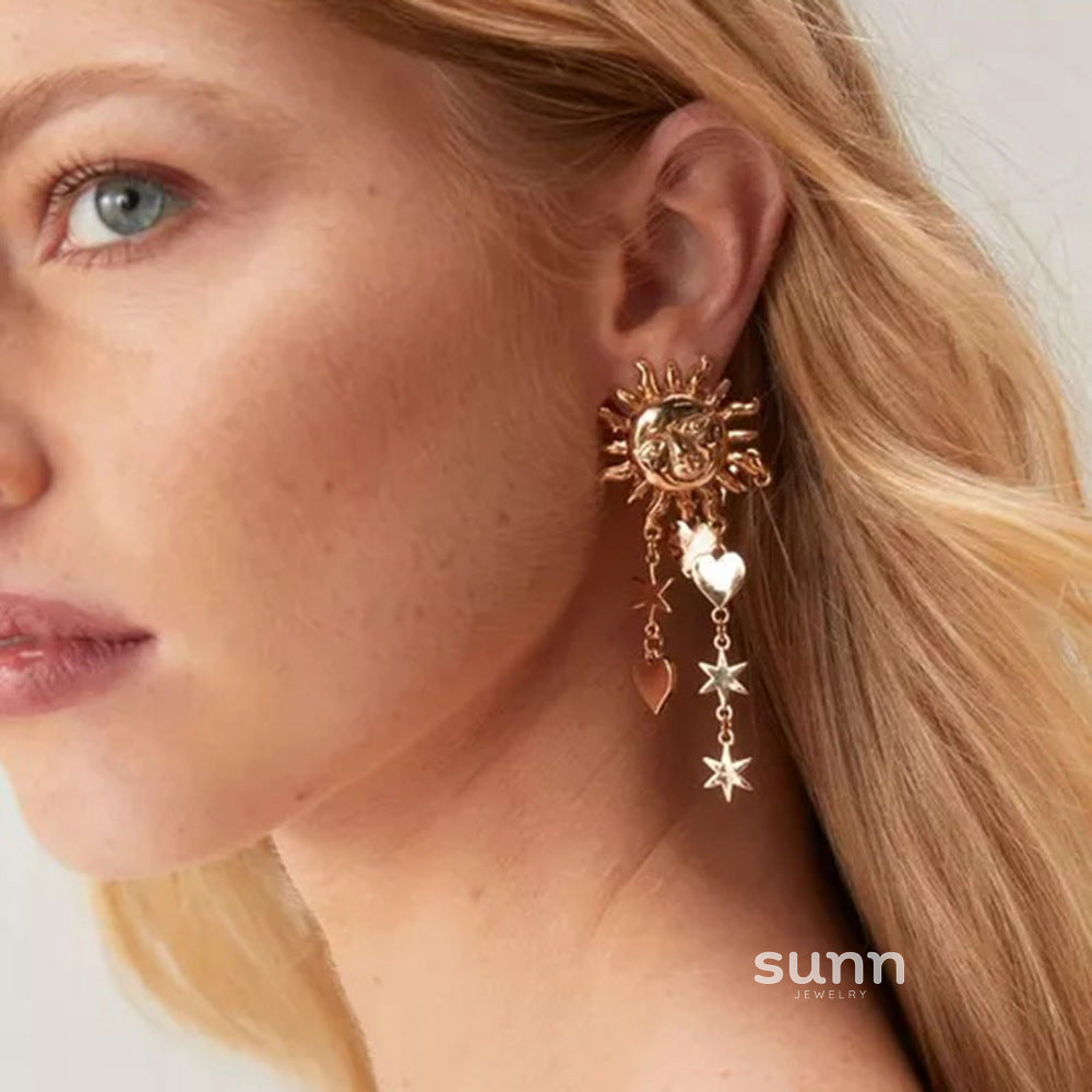 Honest Stainless Steel Star Tassel Earrings [N2PF8WMW]