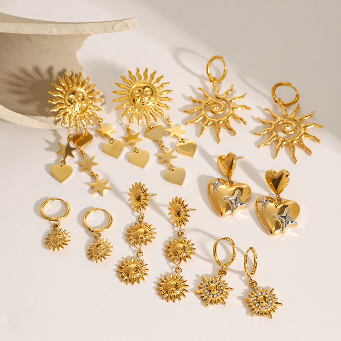 Honest Stainless Steel Star Tassel Earrings [4UW6ULSR]