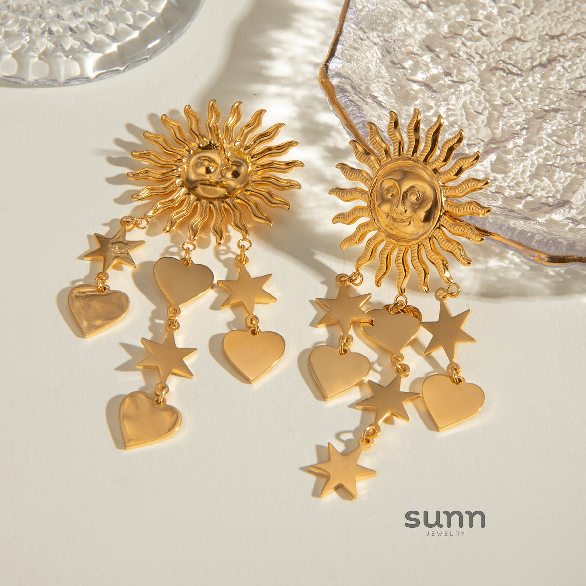 Honest Stainless Steel Star Tassel Earrings [REW5H66K]