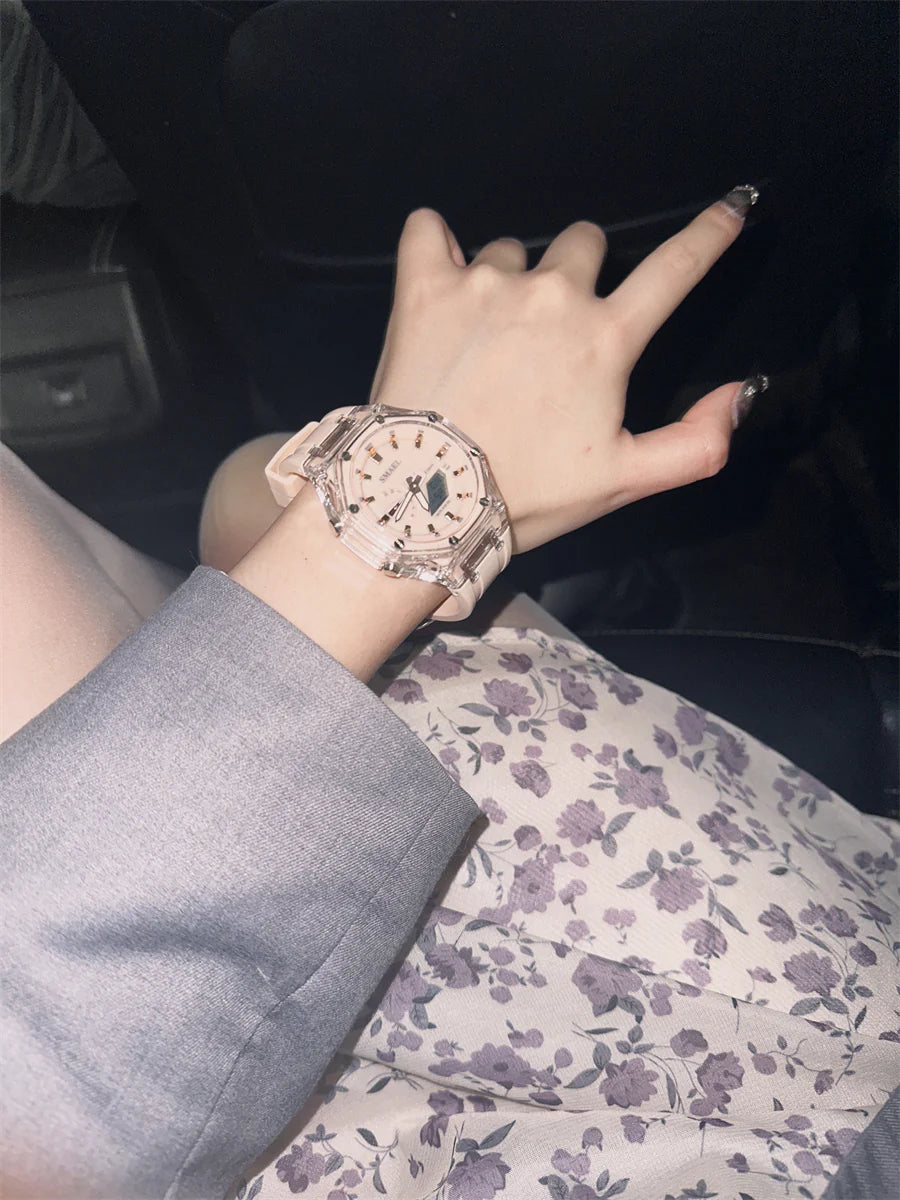 Honesty Strawberry Dual Display Watch