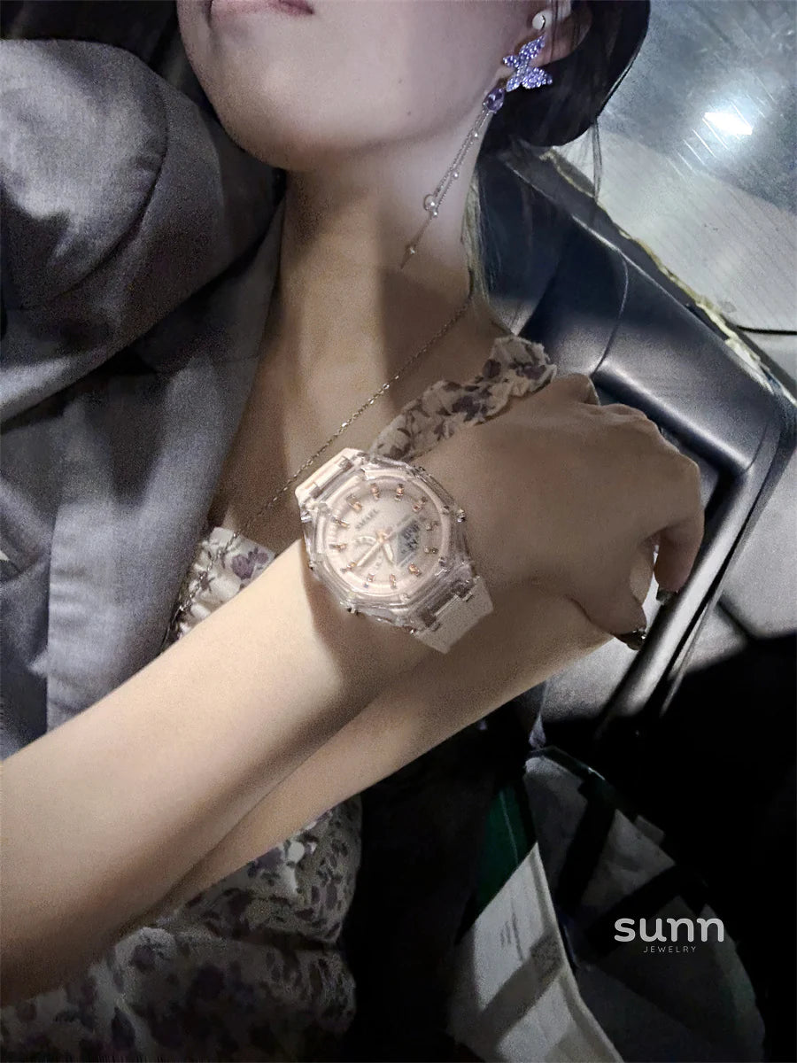 Honesty Strawberry Dual Display Watch