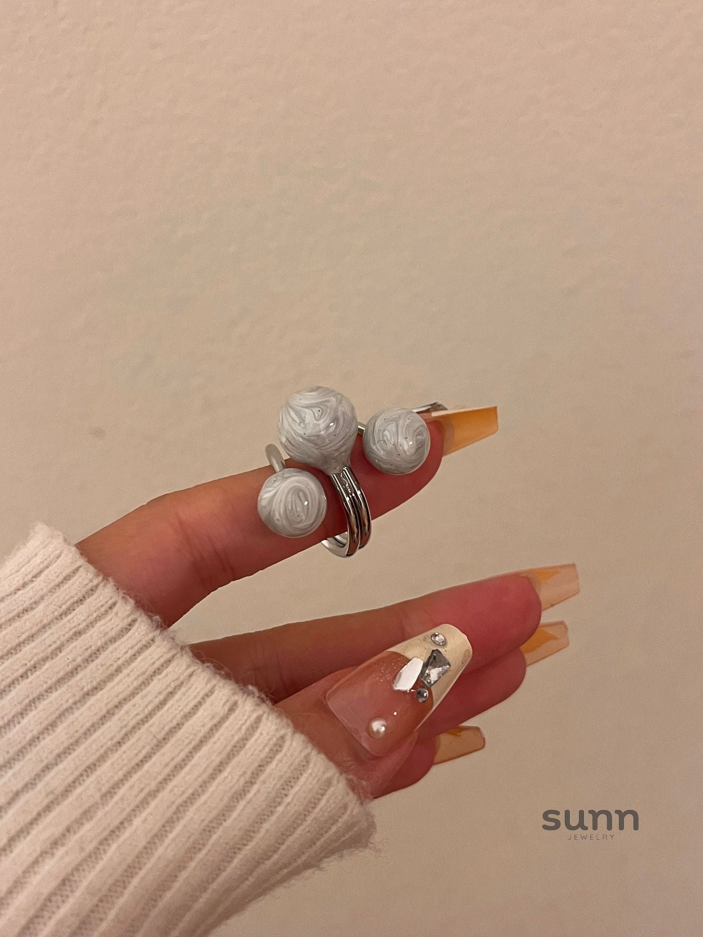 Honey Glazed Drop Ring [EYEG71GL]