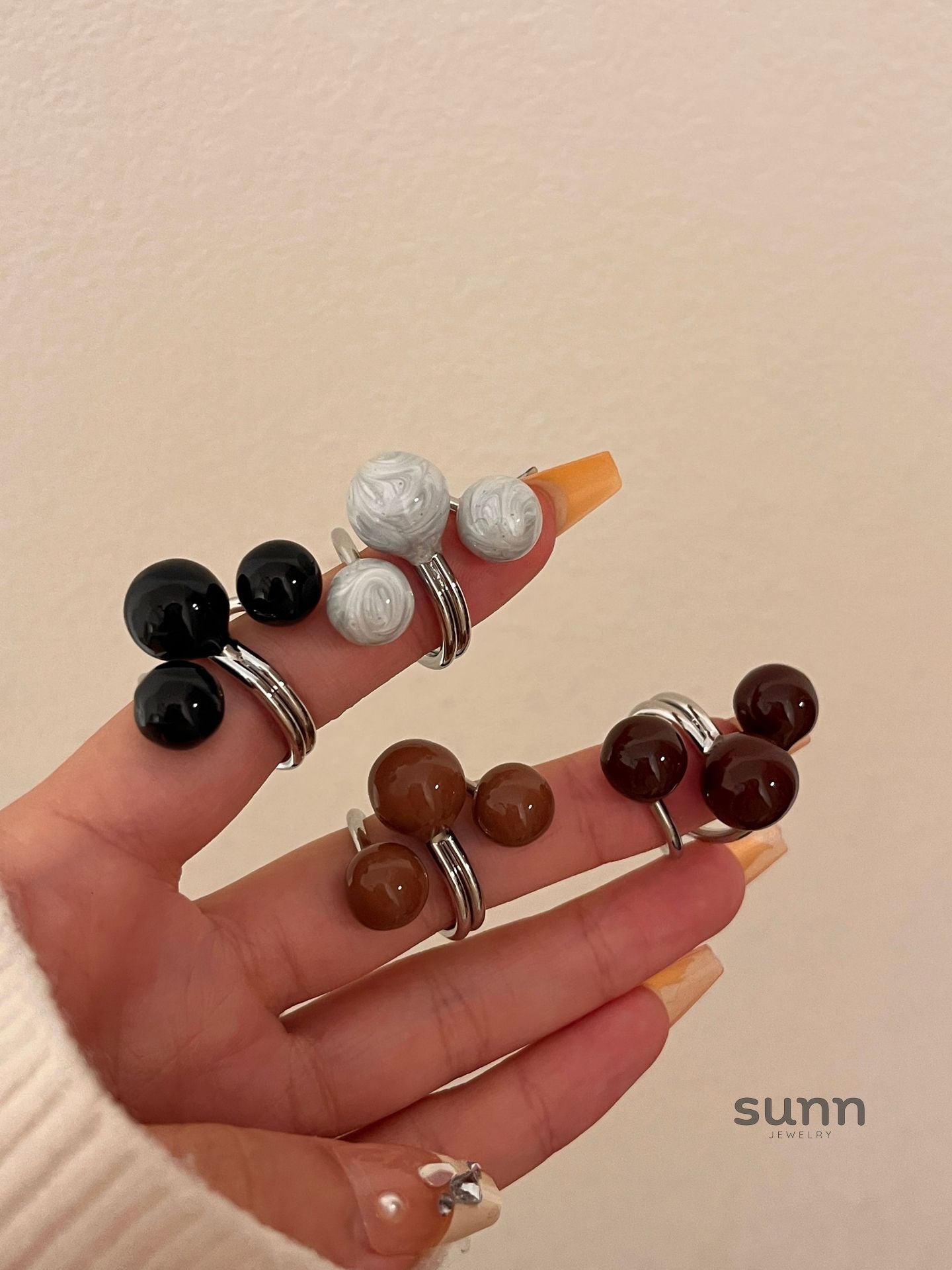 Honey Glazed Drop Ring [E5GZKP4X]