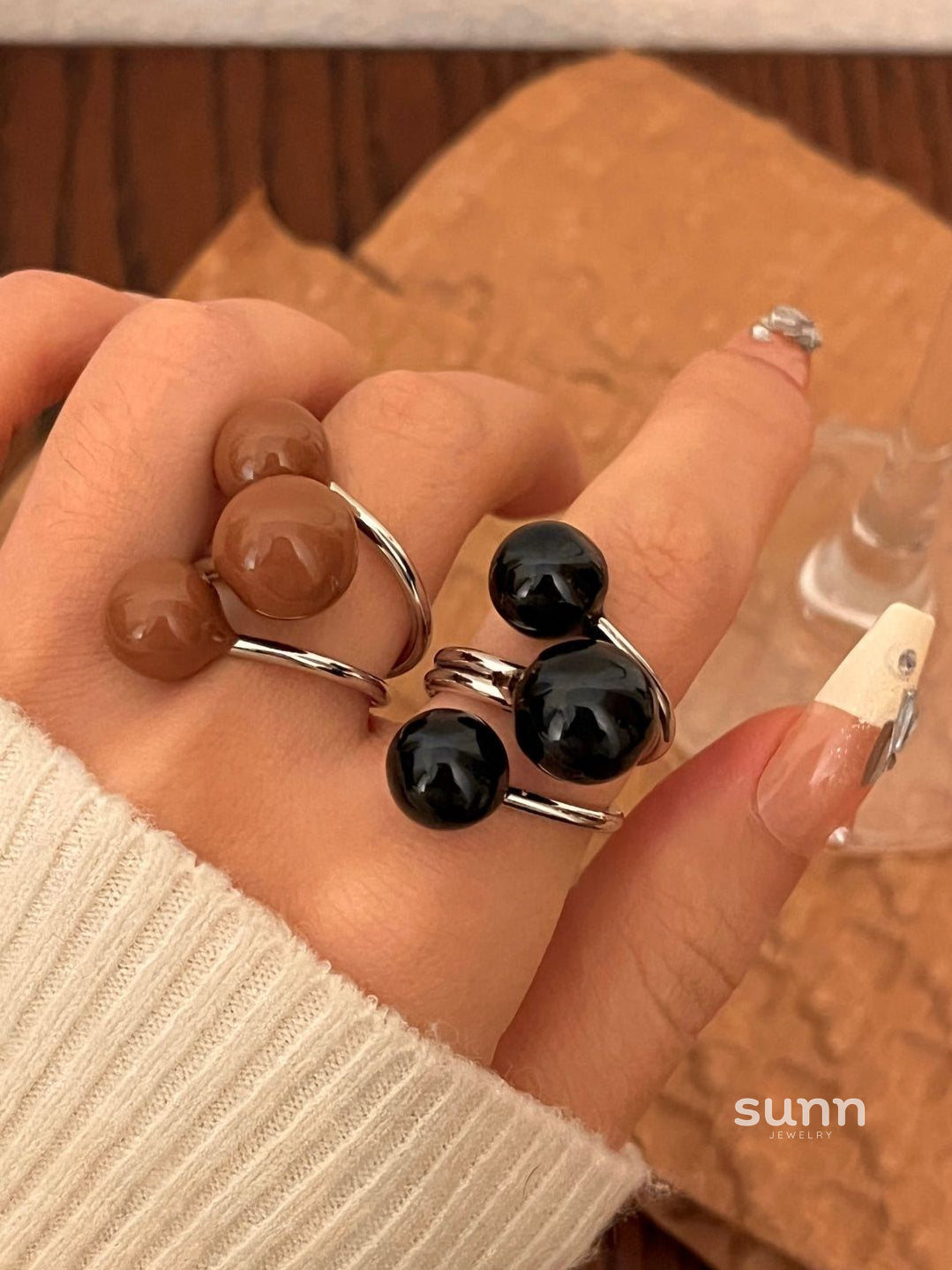 Honey Glazed Drop Ring [WLVPYEMD]