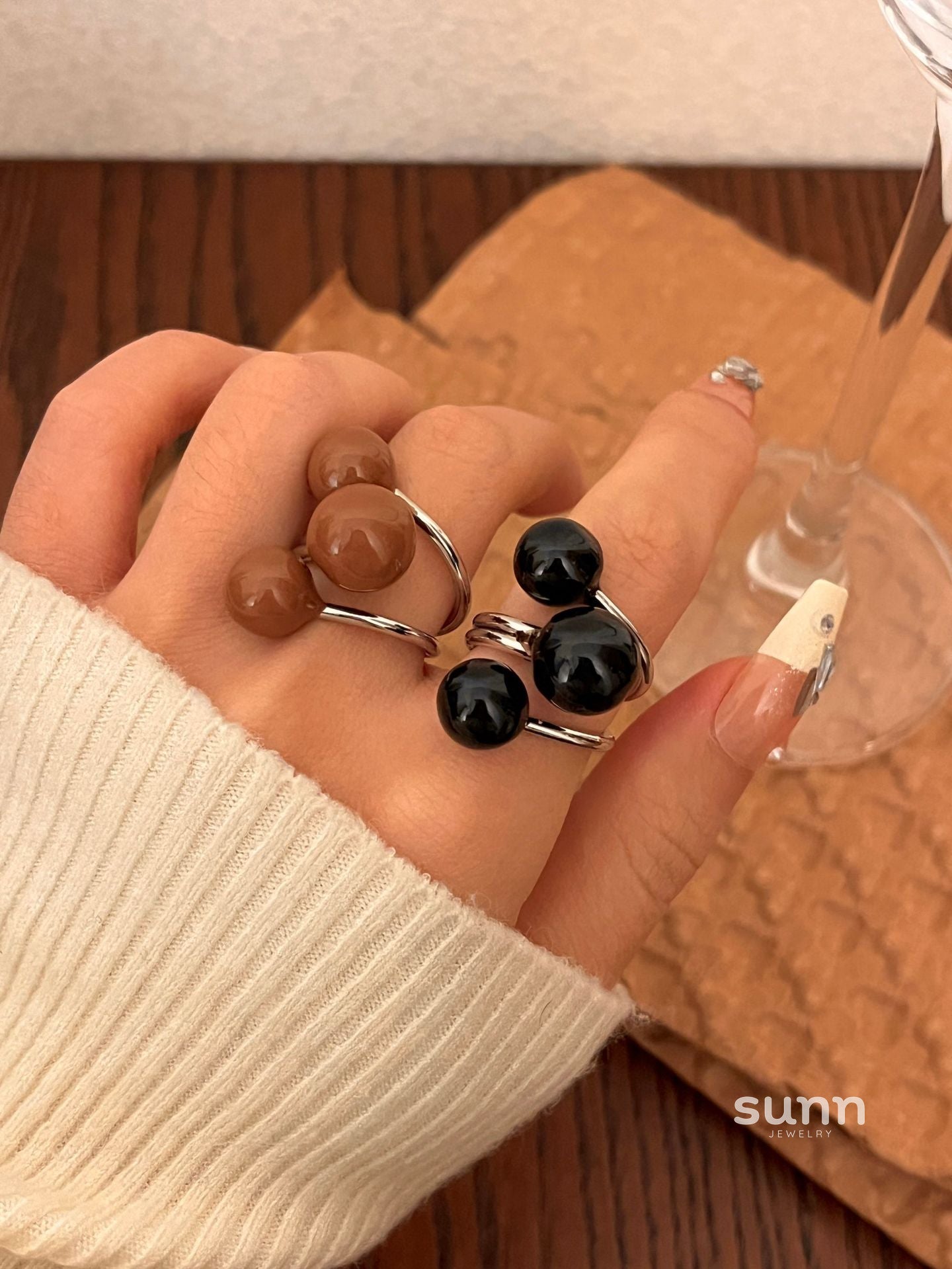Honey Glazed Drop Ring [Y2EDO3LU]