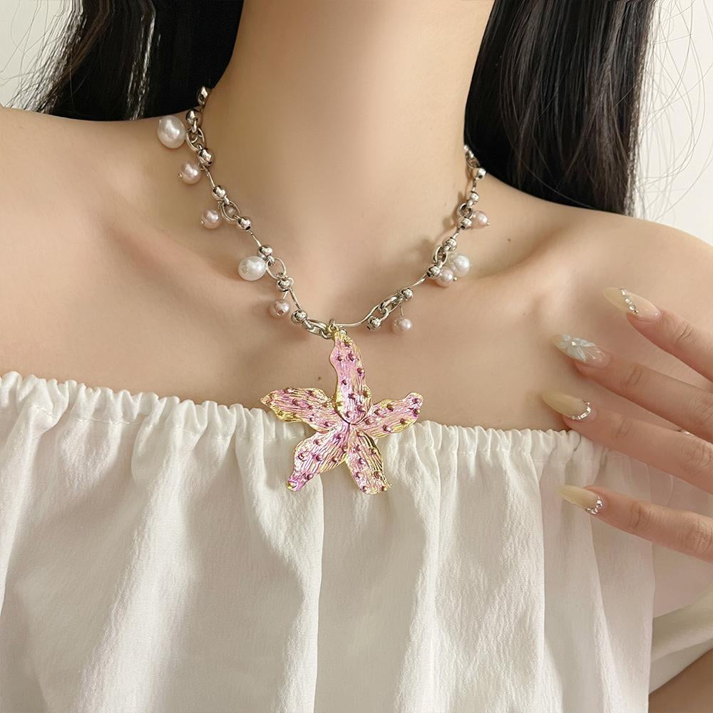 Hosanna Ocean Bloom Necklace [4K1ZXD6E]
