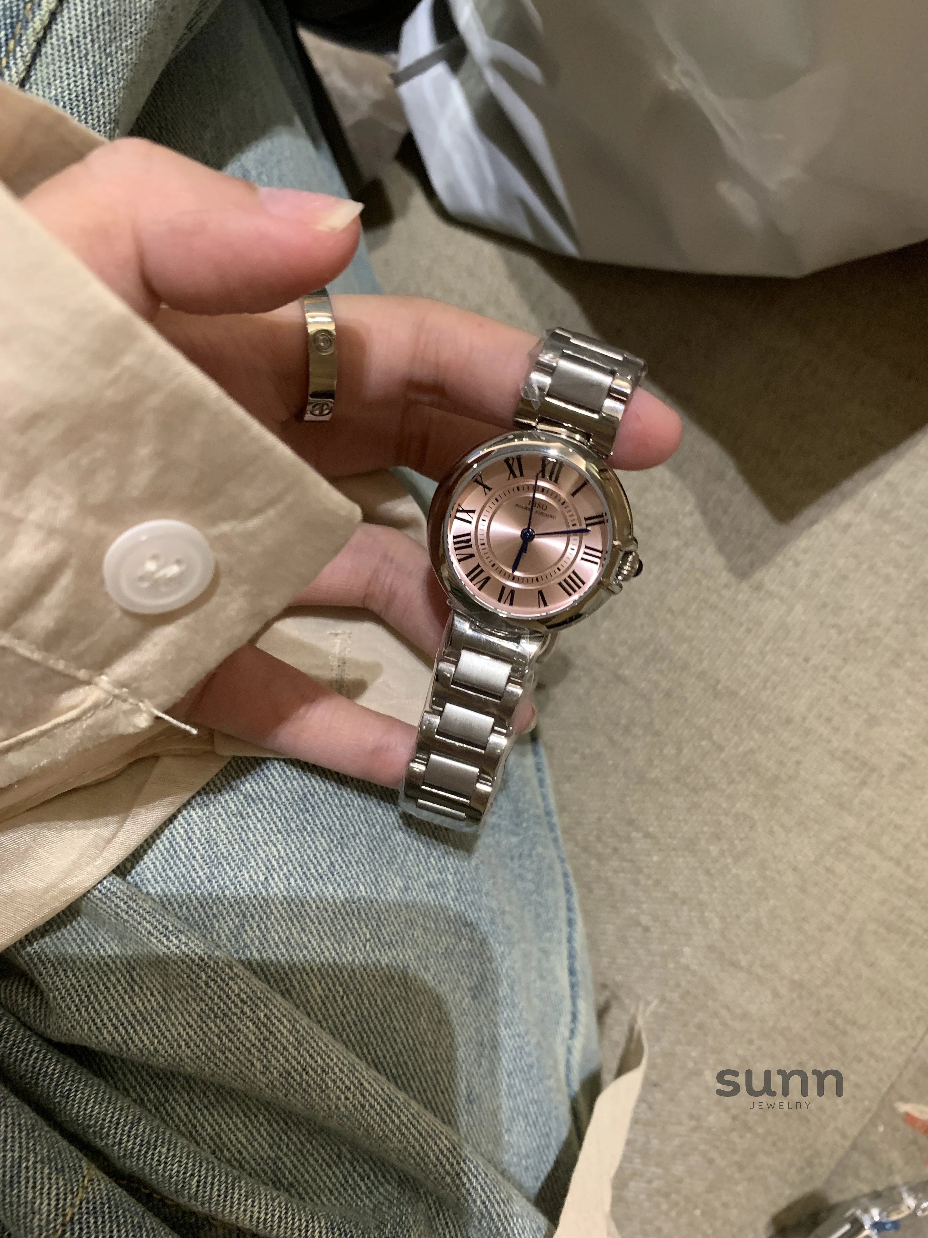 Huda Slim Steel Watch