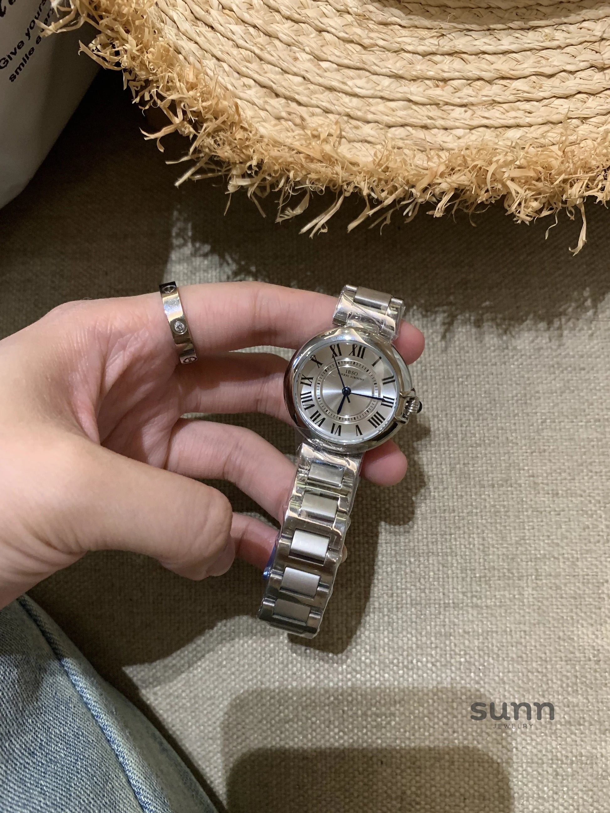 Huda Slim Steel Watch