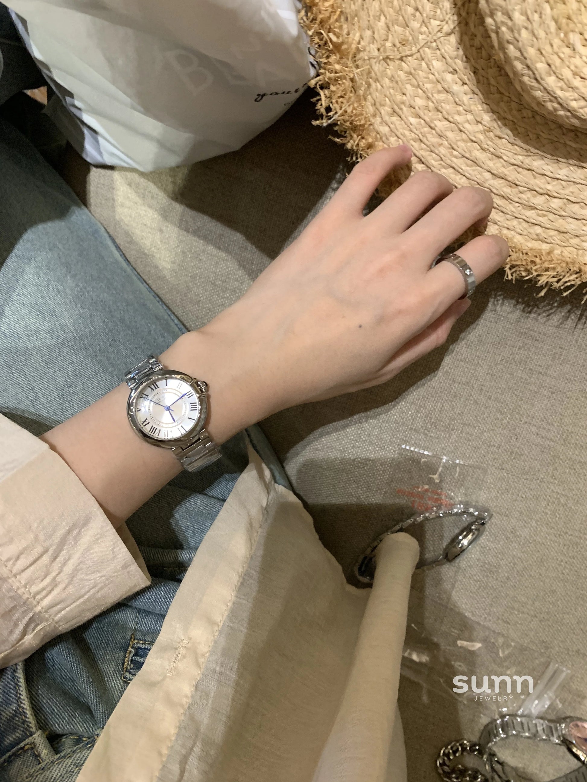 Huda Slim Steel Watch