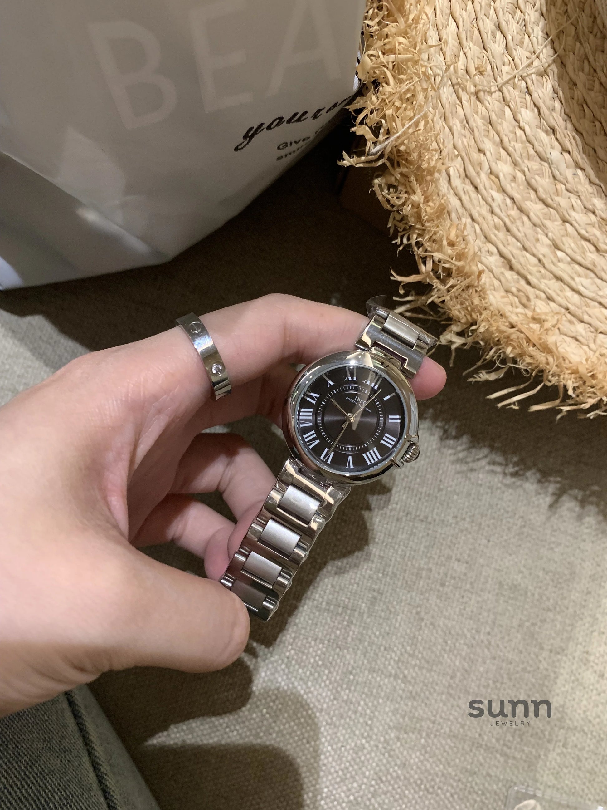 Huda Slim Steel Watch