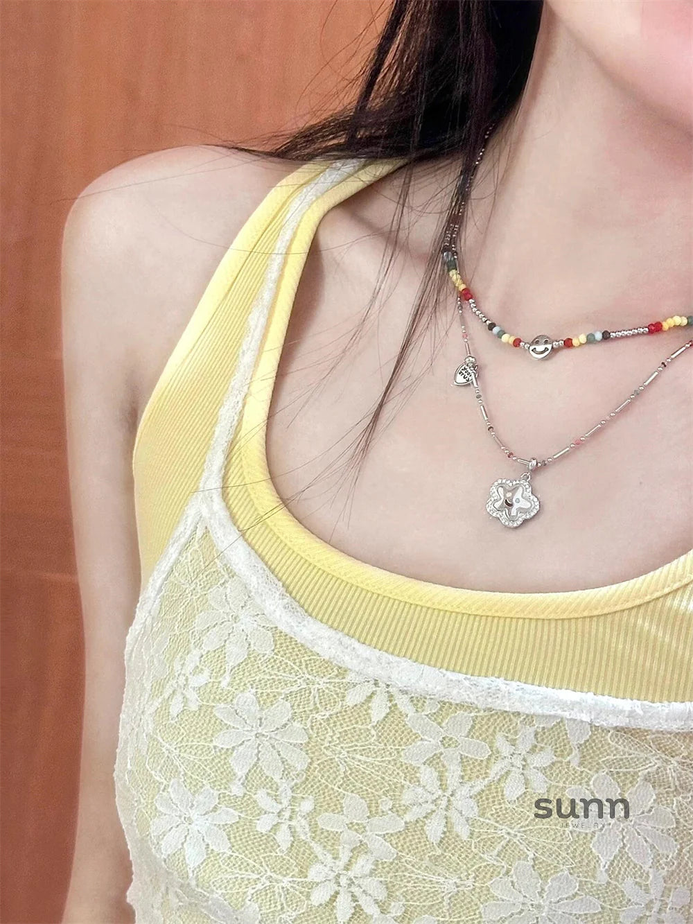 Hudson Rainbow Beaded Necklace