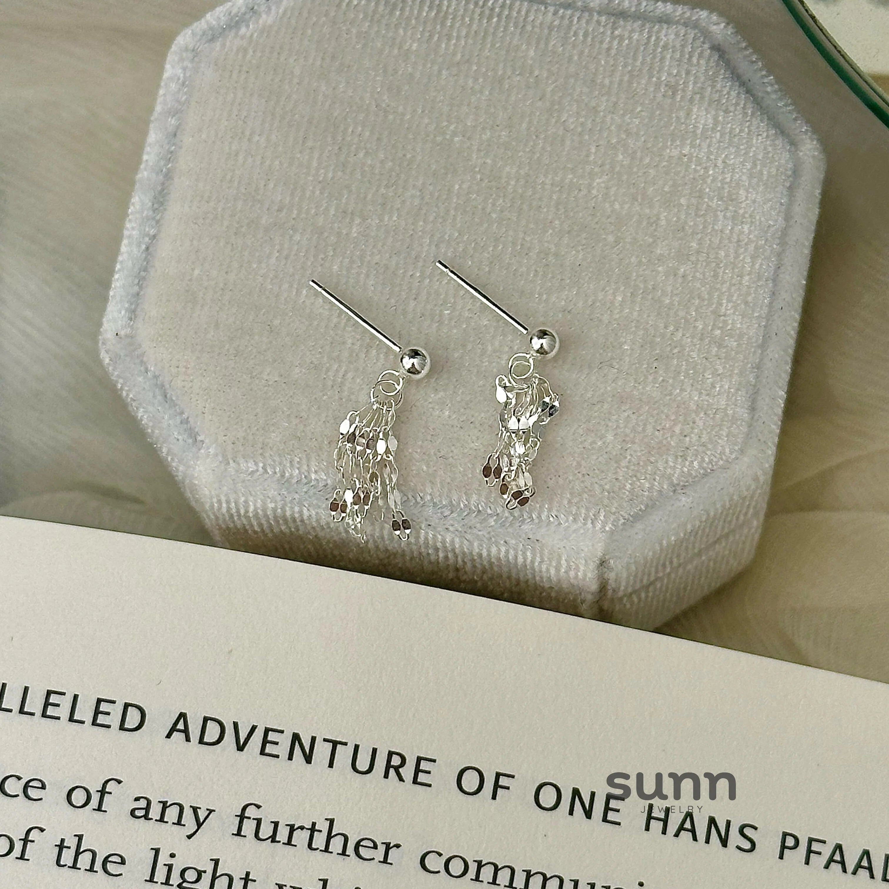 Hunter Shimmering Tassel Earrings
