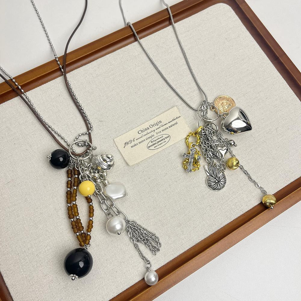 Ibtisam Heart Pearl Layered Necklace [JBZFBM0K]