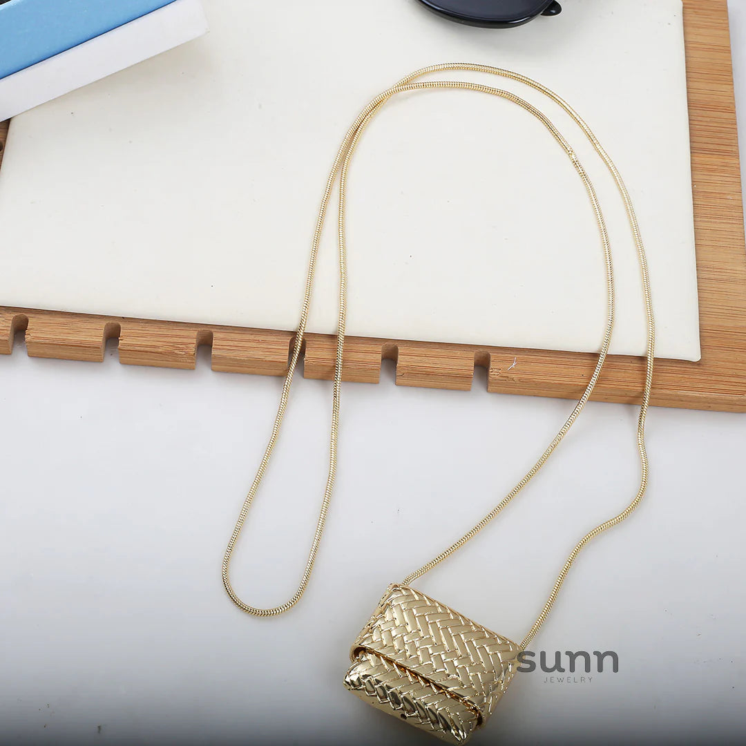 Ida Vintage Woven Necklace