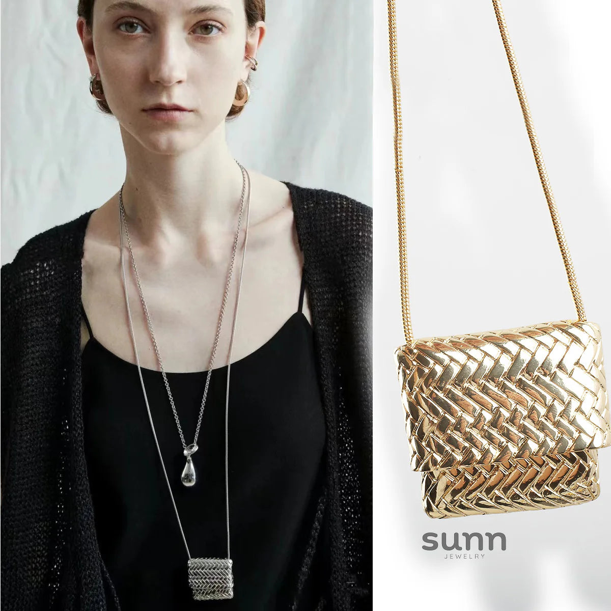 Ida Vintage Woven Necklace