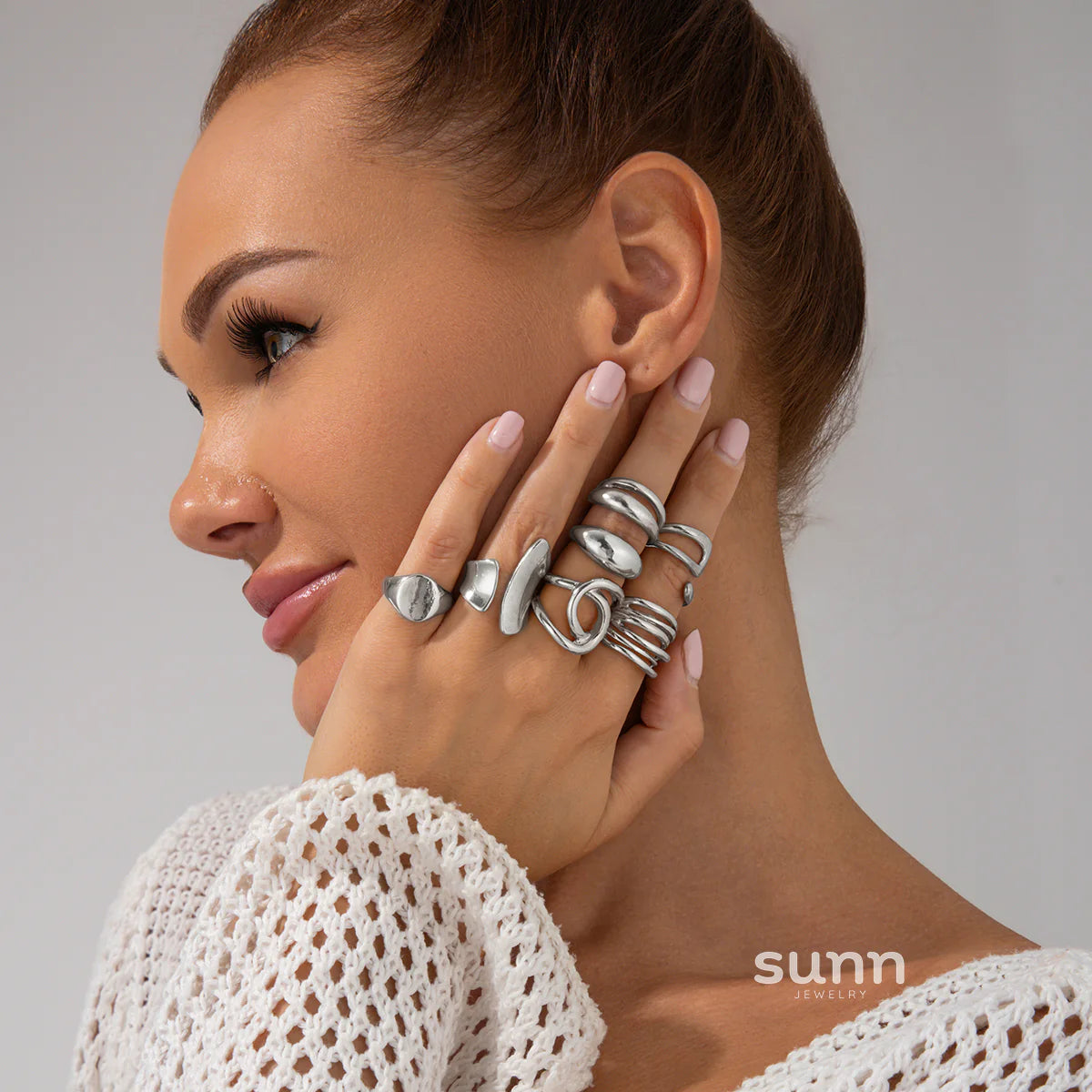 Ikram 7-Piece Stackable Ring Set