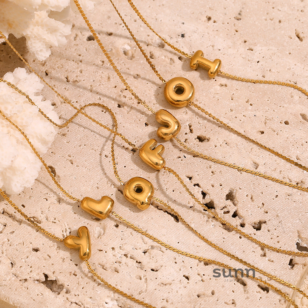 Ilah Bubble Letter Chain Bracelet [5H0A1Q8L]