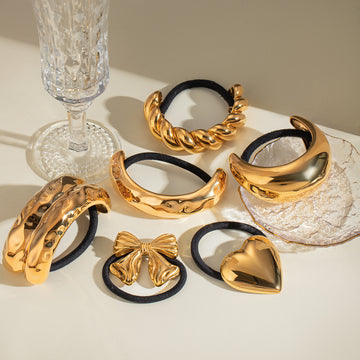 Ily Metal Charm Hair Tie [OBL9HE3L]