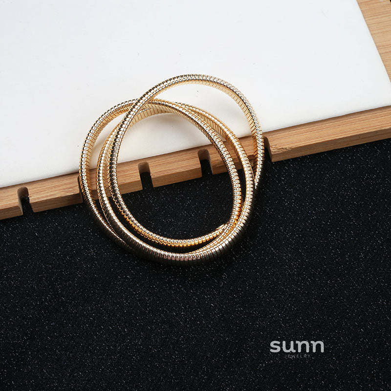 Ilyana Vintage Triple Coil Bracelet