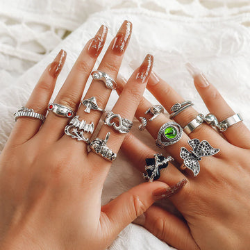 Imaan Delicate Butterfly Ring Set