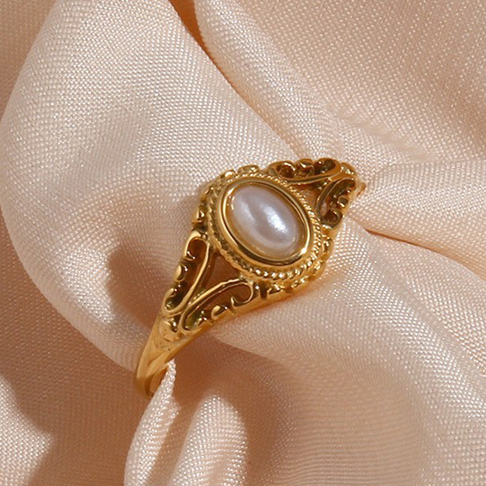 Imaan Pearl Flower Ring [WGZUIHKN]