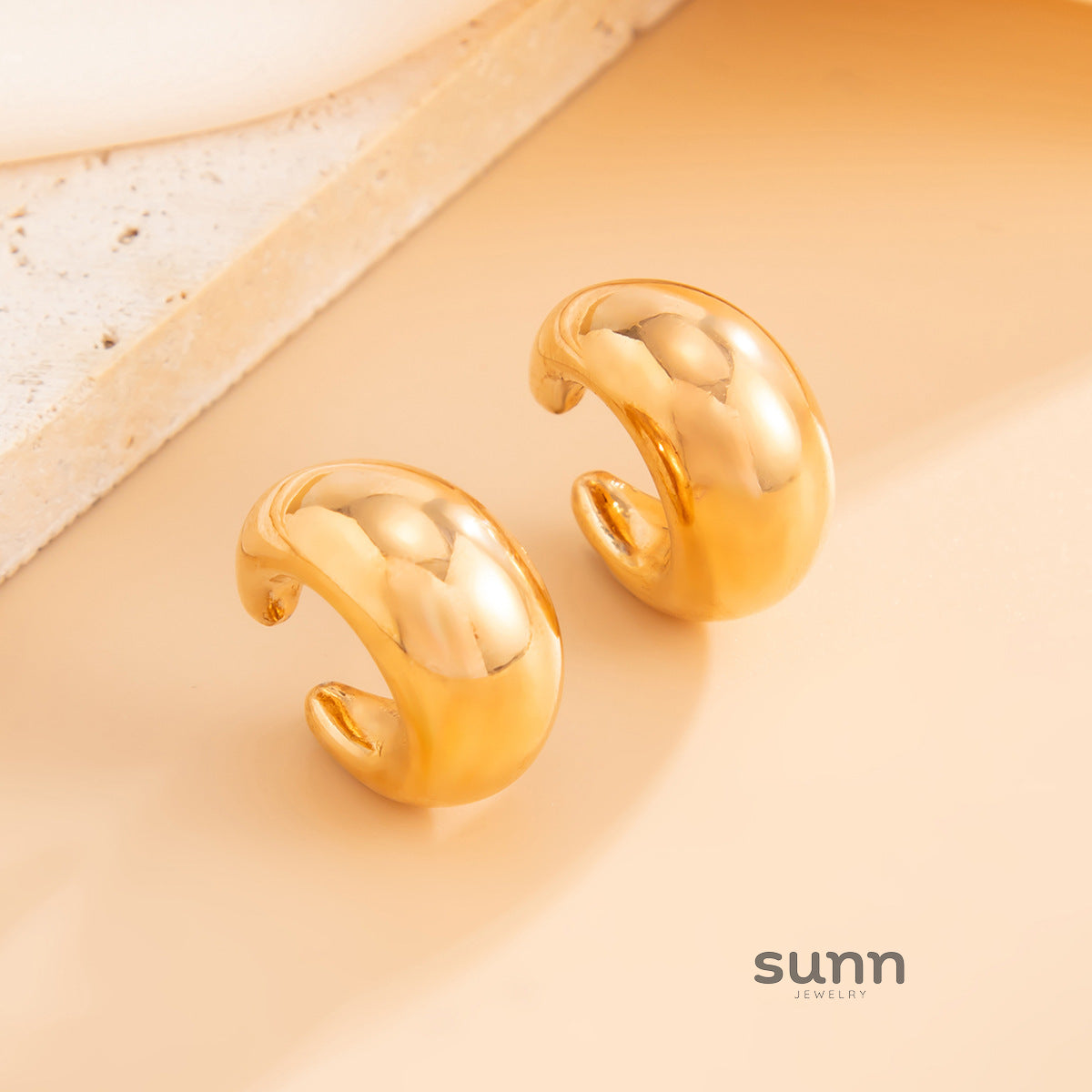 Imara Irregular Geometric Stud Earrings [9JTCB10J]