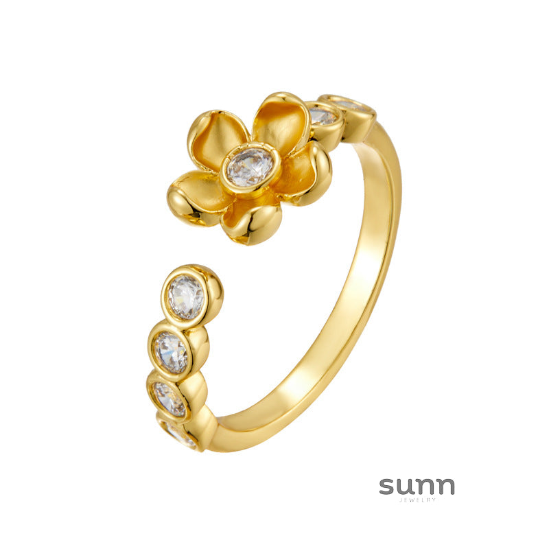 Imelda Metal Bloom Ring [LXSIWMS8]