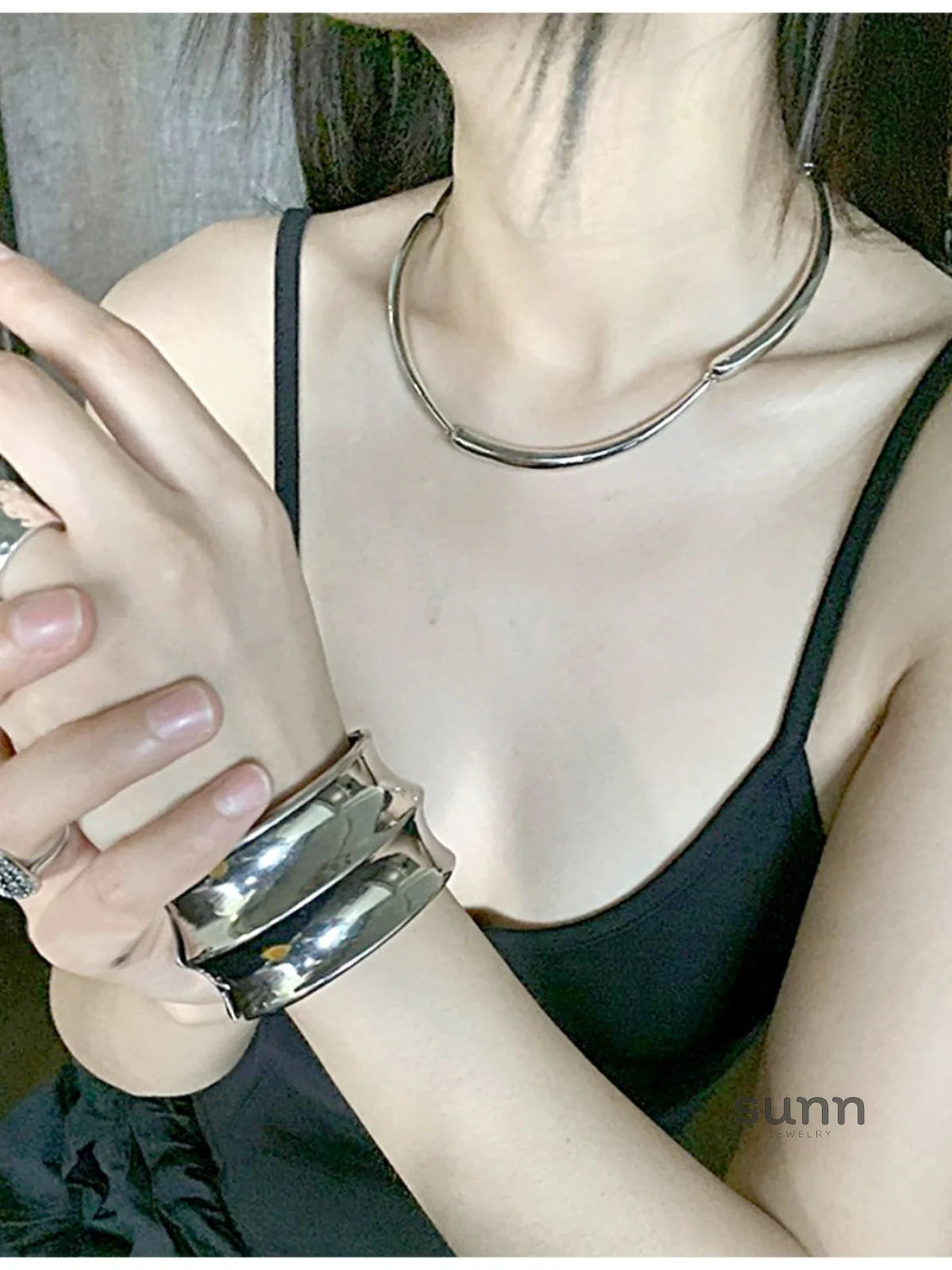 Imogen Polished Cuff Bracelet