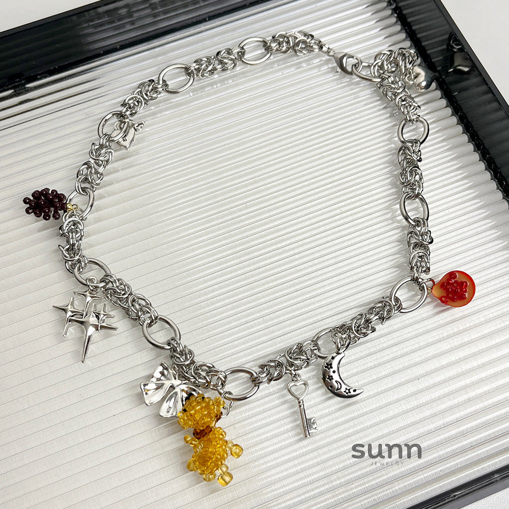 Imogen Puppy Charm Necklace [MPY4IA8K]