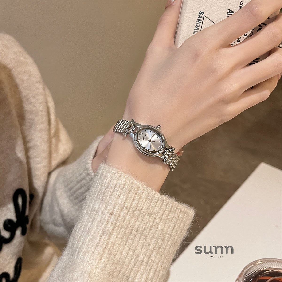 Imogene Vintage Steel Watch [46L3LWOG]