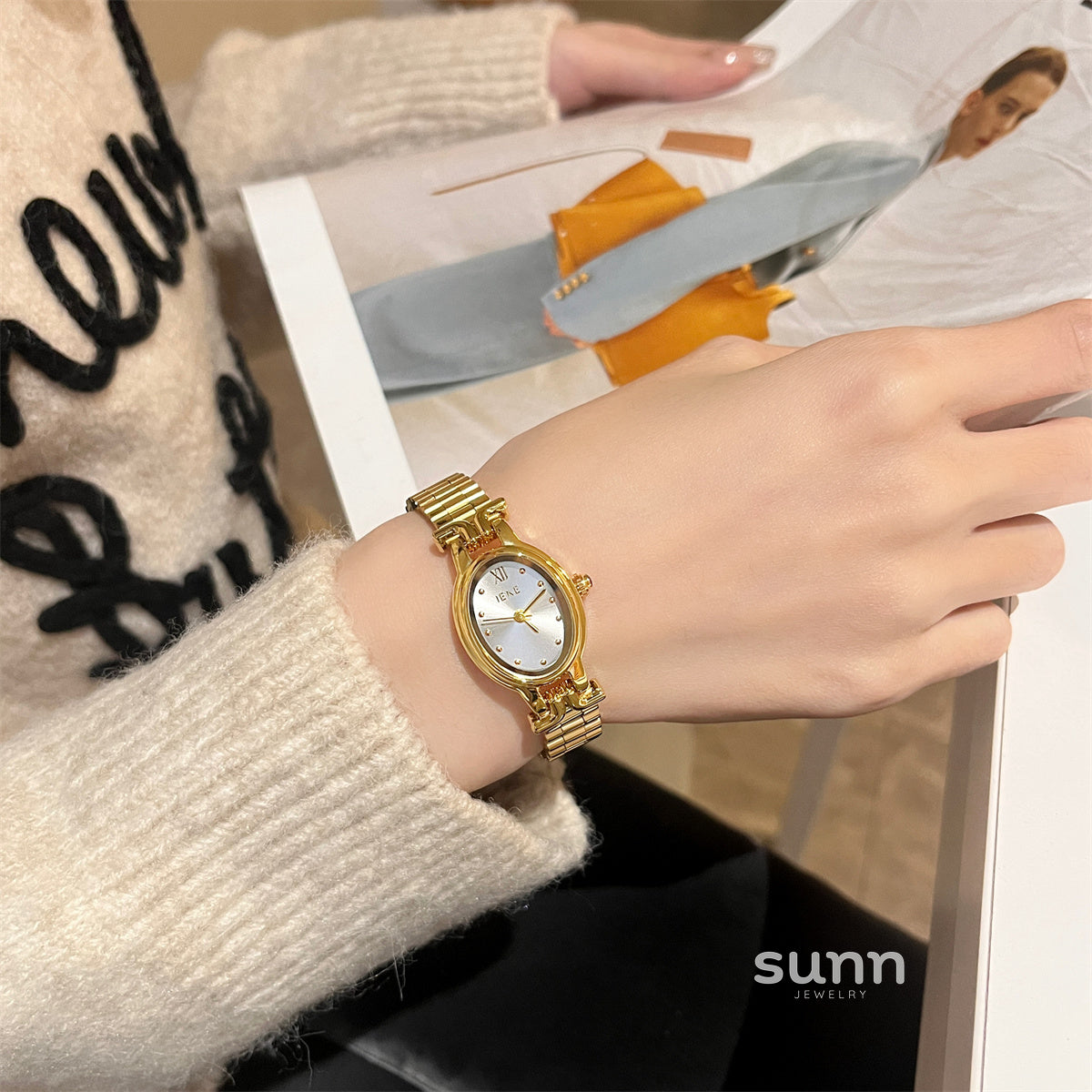 Imogene Vintage Steel Watch [AN9FP5VX]